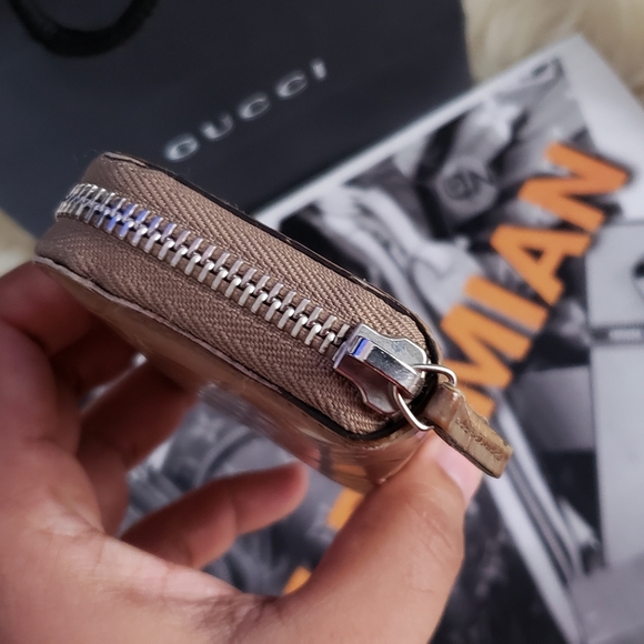 Gucci Genuine Crocodile Zippy Card Case - Picture 5 of 8